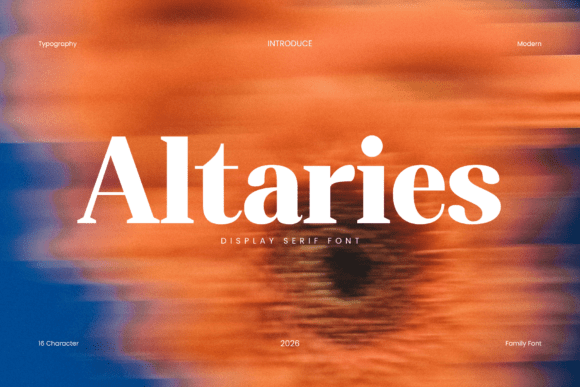 Altaries: The Serif Font That Marries Classic Charm with Modern Edge
