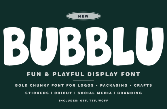Bubblu: The Playful Bubble Font for Modern Brands