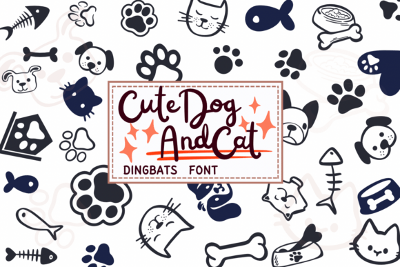 Cute Dog and Cat: A Typeface for Animal-Lovers