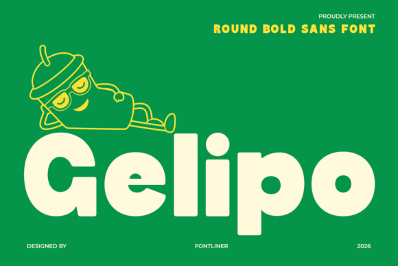 Gelipo: A Fun, Rounded Typeface for Food & Drink Brands