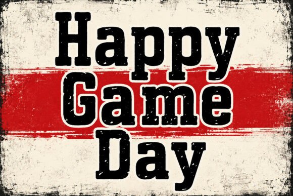 Happy Game Day: The Vintage Slab Serif That Captures Stadium Energy