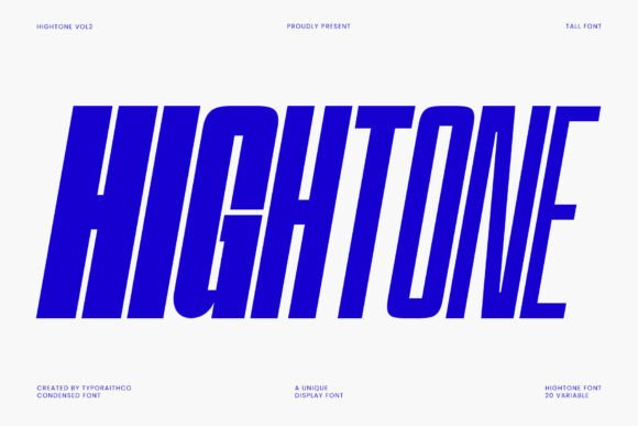 Hightone Condensed: Command Attention with Vertical Impact
