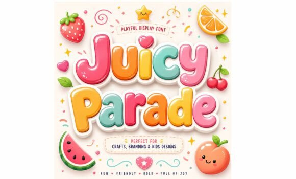 Juicy Parade: A Fresh Take on Playful Display Typography