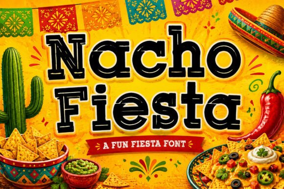 Nacho Fiesta: The Display Font That Brings the Party to Your Projects