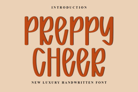 Preppy Cheer: The Festive Typeface for Your Holiday Designs