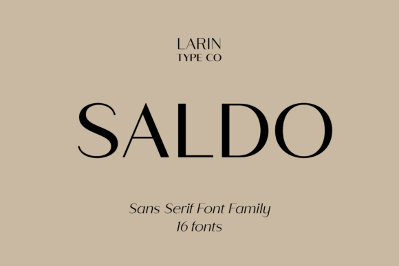 Saldo: A Sans Serif for Modern Professional Design