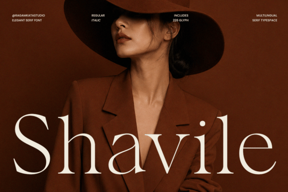 Shavile: A Serif Font for Luxury and Editorial Design