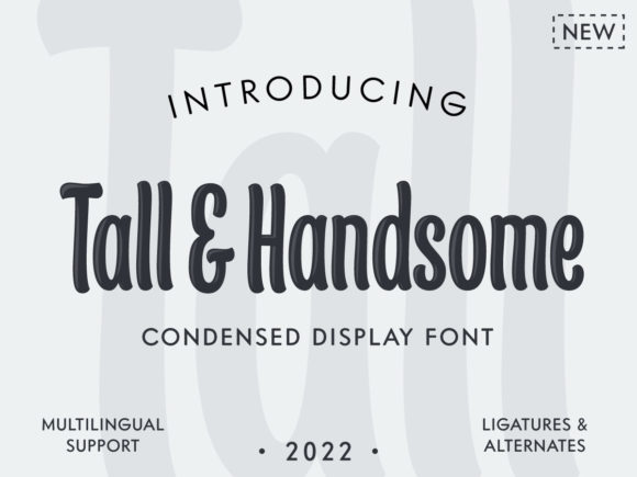Tall & Handsome: The Stylish Font for Modern Branding