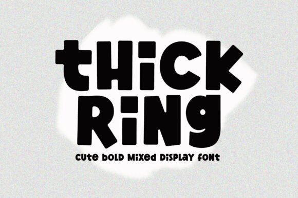 Thick Ring: A Bold Display Font for Creative Impact