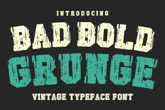 Unleashing Raw Authenticity with Bad Bold Grunge