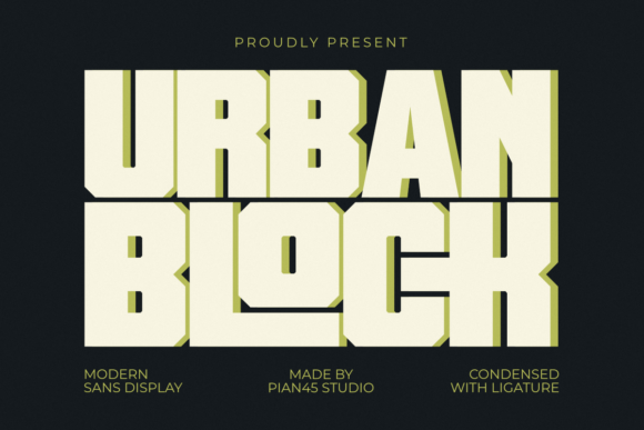 Urban Block: A Bold Display Sans Serif for High-Impact Design