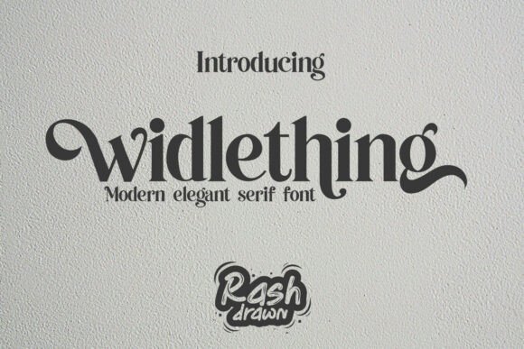Widlething: A Serif Font Where Bold Structure Meets Artful Swashes