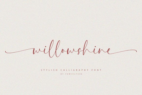 Willowshine: A Modern Calligraphy Font for Elegant Design