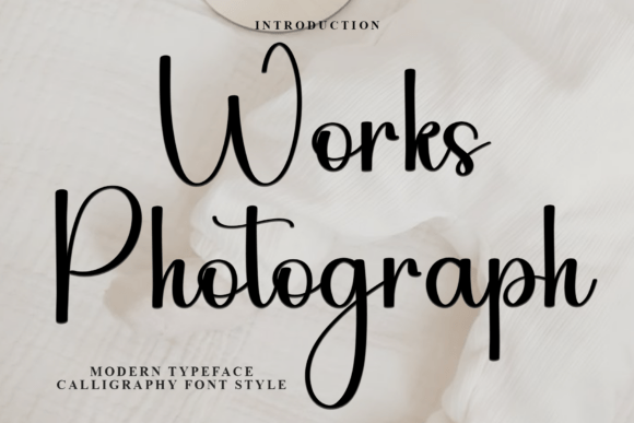 Works Photograph: A Creative Font with a Soft, Unique Touch